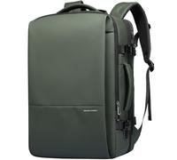 MARK RYDEN 30-45L Business Travel Backpack, Extended Shoulder Bag, Multifunctional Wet and Dry Backpack, Suitable for 17.3 Inch Computer Bag, Handbag, Green, 20(30)*31*48