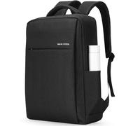 MARK RYDEN Men's Laptop Backpack, 180 Degree Open School Backpack, Notebook Backpack, Daypack, Waterproof Laptop Backpack for School, Work, Travel, Black, black, Normal, Business