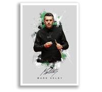 Mark Selby Snooker Champion Signed Photo Poster A4/A3 Print Picture Display Framed Autograph Memorabilia Gift (Grey A3 Unframed)
