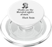 Mark Twain Books Are The Liberated Spirits Of Men Quote PopSockets PopGrip for MagSafe