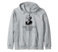 Mark Twain Laughter Is an Effective Weapon Zip Hoodie