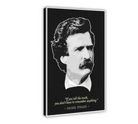 Mark Twain Poster Classic Motivational Quote Canvas Poster Wall Art Decor Print Picture Paintings for Living Room Bedroom Decoration 24x36inch(60x90cm)