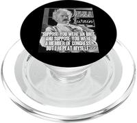 Mark Twain Quote Suppose You Were An Idiot Congress I Repeat PopSockets PopGrip for MagSafe