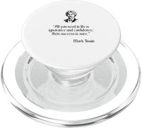 Mark Twain Shirt Mark Twain All You Need Is Confidence Quote PopSockets PopGrip for MagSafe