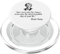 Mark Twain Shirt Mark Twain Most Beautiful Day Quote PopSockets PopGrip for MagSafe