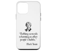 Mark Twain Shirt Mark Twain's Other People's Habits Quote Case for iPhone 12 mini