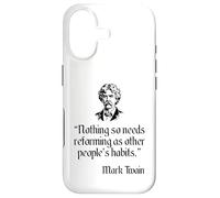 Mark Twain Shirt Mark Twain's Other People's Habits Quote Case for iPhone 17