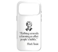 Mark Twain Shirt Mark Twain's Other People's Habits Quote Case for iPhone 17 Pro Max