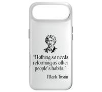 Mark Twain Shirt Mark Twain's Other People's Habits Quote Case for iPhone Air