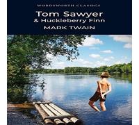 Mark Twain Tom Sawyer & Huckleberry Finn Paperback Book in White Mark Twain White