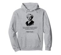 Mark Twain Truth Is Stranger Than Fiction Men Women Gift Pullover Hoodie