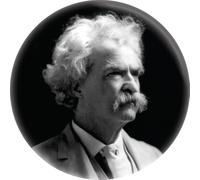 Mark Twain's Profile - 1.5 Inch Pin-on Button