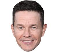 Mark Wahlberg (Stubble) Celebrity Mask, Flat Card Face, Fancy Dress Mask