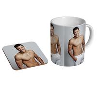 Mark Wright White Ceramic Coffee MUG + Coaster Gift Set …