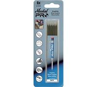 Markal - 96273 -Break Resistant Refills for Markal Pro Holder #96270, 2.8mm Diameter x 125mm Long, Graphite Color - 6 Pack