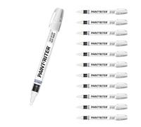 Markal 96820 Valve Action Paint Marker, 2-4 mm White Bullet Tip (12 Pack)