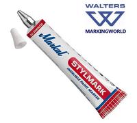 Markal Stylmark Permanent Ball Point Paint Marker | Metal, Glass, Cloth, Box 12
