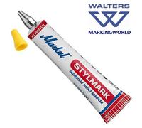 Markal Stylmark Permanent Ball Point Paint Marker | Metal, Glass, Cloth, Box 12