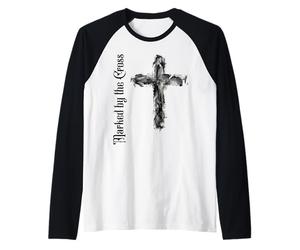 Marked by The Cross Christian Ash Religious Bible Quote Raglan Baseball Tee