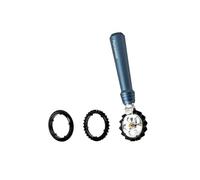 Marked Pastawheel, Blue Powder Pasta Cutter Wheel, Anodized Aluminum, 15x3x3cm,