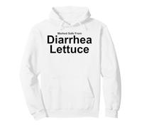 Marked Safe From Diarrhea Lettuce Funny Salad Health Food Pullover Hoodie