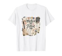 Marked Up & Filled Up Bible Journaling Christian Design Value Graphic T-Shirt, Men, White, XL