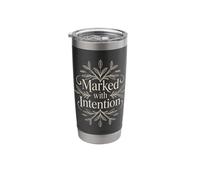 Marked with Intention Inspirational Tattoo Stainless Steel Insulated Tumbler