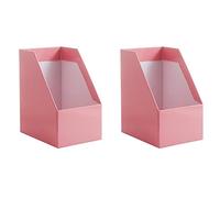 MARKELL 2X Kraft Paper Magazine Rack Bookend Book Stand File Holder Foldable Documents Organizer Office Storage Rack