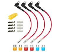 MARKELL 4Pcs 12V-24V Add-A-Circuit Micro2 Fuse Tap, Piggy Back Blade Fuse Holder with Wire Harness