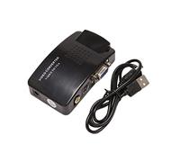 MARKELL AV to VGA Adapter VGA Converter PC Composite S-Video AV Input to PC VGA LCD Output Converter Switch Box