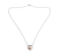 MARKELL Double Heart Shaped Cremation Urn Pendant Necklace Rose Gold Colour Funnel Pendant Necklace Memorial Ash Memorial