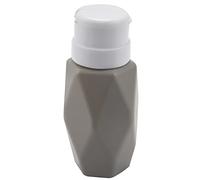 MARKELL Grey Rhombus Nail Art Dispenser Pump Empty Bottle 200ML Acrylic Gel Polish Remover Cleaner Liquid Container Manicure Storage Tool