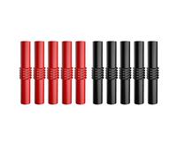 MARKELL P7023 10Pcs/Lot Extension Insulated PVC 4mm Banana Plug Socket Female to Female Adapter Coupler Connector Red Black