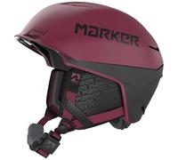 Marker Ampire 2 Ski/Snowboard Helmet, L Maroon/Black