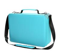 Marker Holder Case, Marker Storage Case | Marker Organizer Holder Storage Bag, Portable Hobby Art Craft School Supplies Organizer Container for Gel Pen, Makeup Brush, cyan blue, 説明を参照してください, See