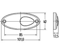 Hella Side-marker Lamp with 2PS964295-061
