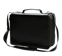 Marker Organiser Case - Pen Bag with Large Capacity Bag with Separator Art Marker Holder | Student Writing Instruments Organiser Container Hobby Craft Tool Storage Make Up Brush & Gel Pen, black, see