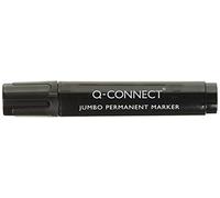 Q-Connect Jumbo Permanent Marker Pen Chisel Tip Black Pk 10 - KF00270