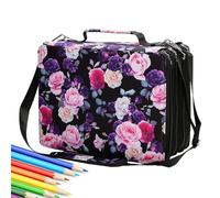 Marker Storage Case, Marker Organizer Case | Storage Bag with Marker Organizer Stand,Portable School Supply Organizer Container, multicoloured, Consulte la descripción, See description