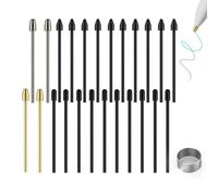 Marker Stylus Tips for Remarkable 2 Pen Tips with Nibs Removal Tool,Metal Replacement Nibs for Remarkable 1/2 Stylus/Marker Plus Pen (4+10+10 PCS-Gold/Sirvel/Black)
