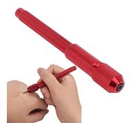 Marker Without Refills, Temporary Piercing Tool in Red - Professional Aluminum Alloy Skin Scribe for Eyebrow, Eyeliner, Lips & Stencil Marking