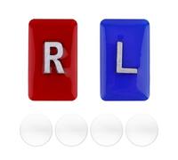 Markers Adhesive Strips, Clear Epoxy Resin with L & R Letters Reusable Washable Small Rectangle Tech Marker Adhesive with for Radiology Professionals