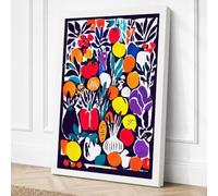 Market Garden Harvest Canvas Wall Art Print 30x20 Inch