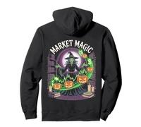 Market Magic Witch Halloween Pumpkin Apparel Pullover Hoodie
