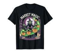 Market Magic Witch Halloween Pumpkin Apparel T-Shirt