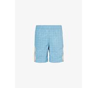 Market Mens Blue Open Source Abstract-pattern Shell Shorts S