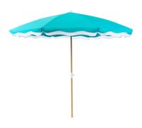 Beliani Market Parasol 232 Cm Sestriere Turquoise, Blue
