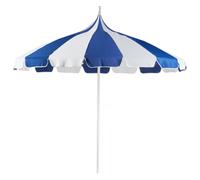 Beliani Market Parasol 245cm Minoa White/ Blue, Blue