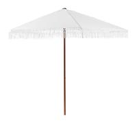 Beliani Market Parasol 258 Cm Murasa White, White