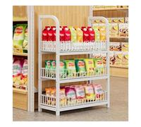 Market Rack Display Retail Organizer Shelf Commercial Storage Stand for Fruits Vegetables & SnacksVersatile Display Solution for Grocery Stores & Markets